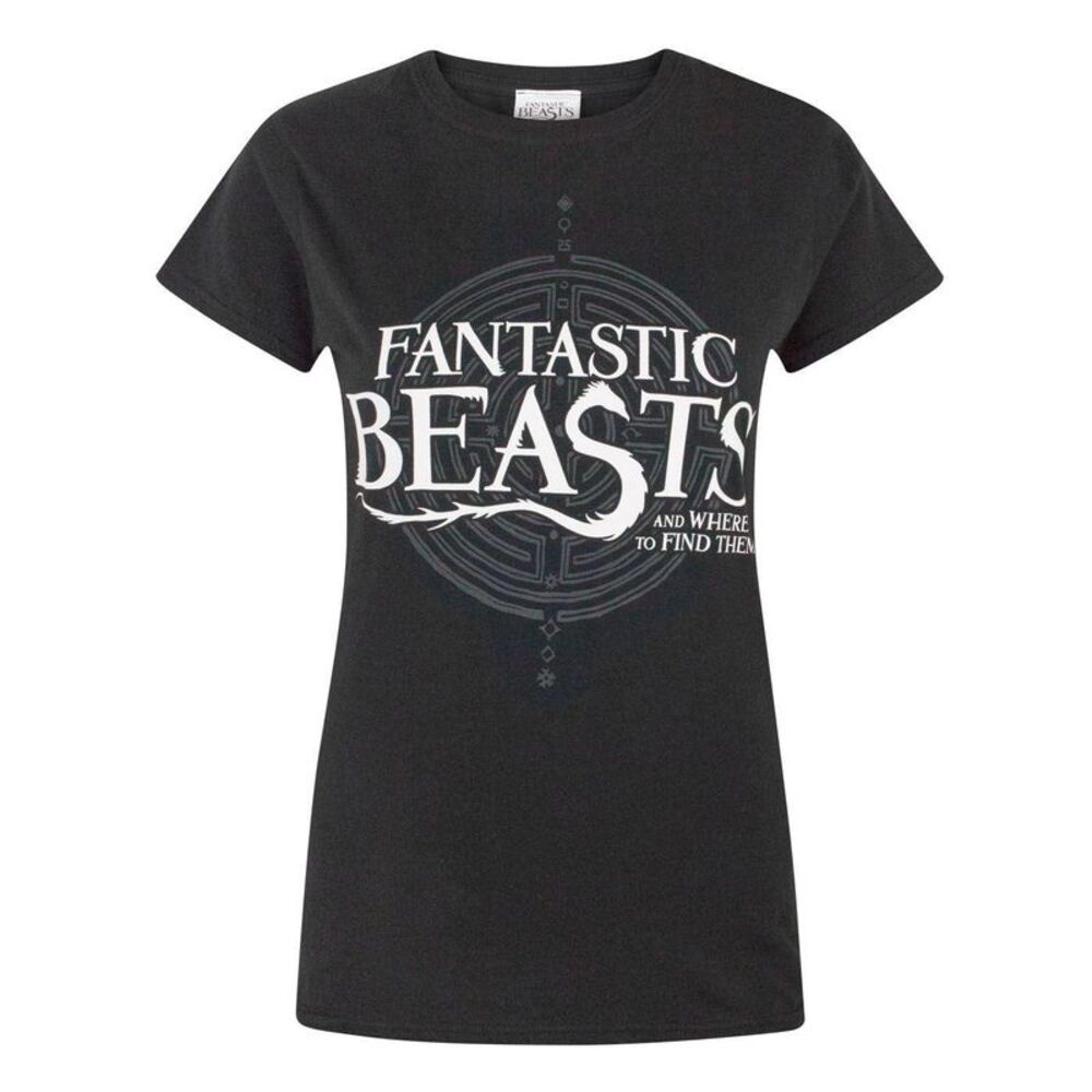 Fantastic Beasts And Where To Find Them Womens/Ladies Logo T-Shirt / Black